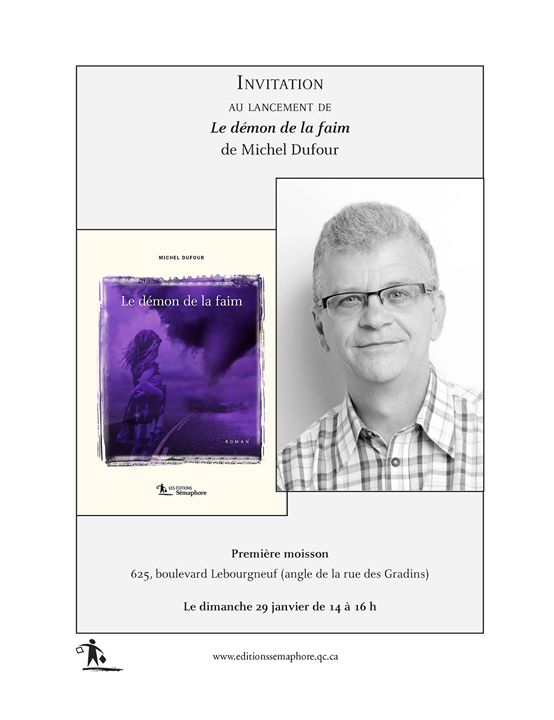 Amies et amis de Québec, Michel Dufour lance son premier roman chez Les éditions… (via facebook)