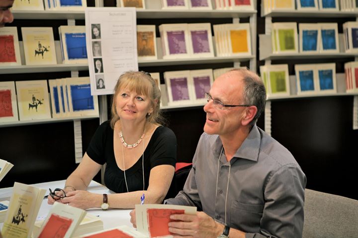 Portrait d’un écrivain heureux, au Salon du livre de Montréal: Christian Lemieux-Fournier. Photo: Emma… (via facebook)