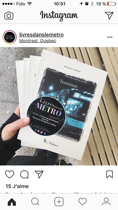 *** Terminus dans le métro *** Samedi dernier, Audrée, de Livres dans le métro,… (via facebook)